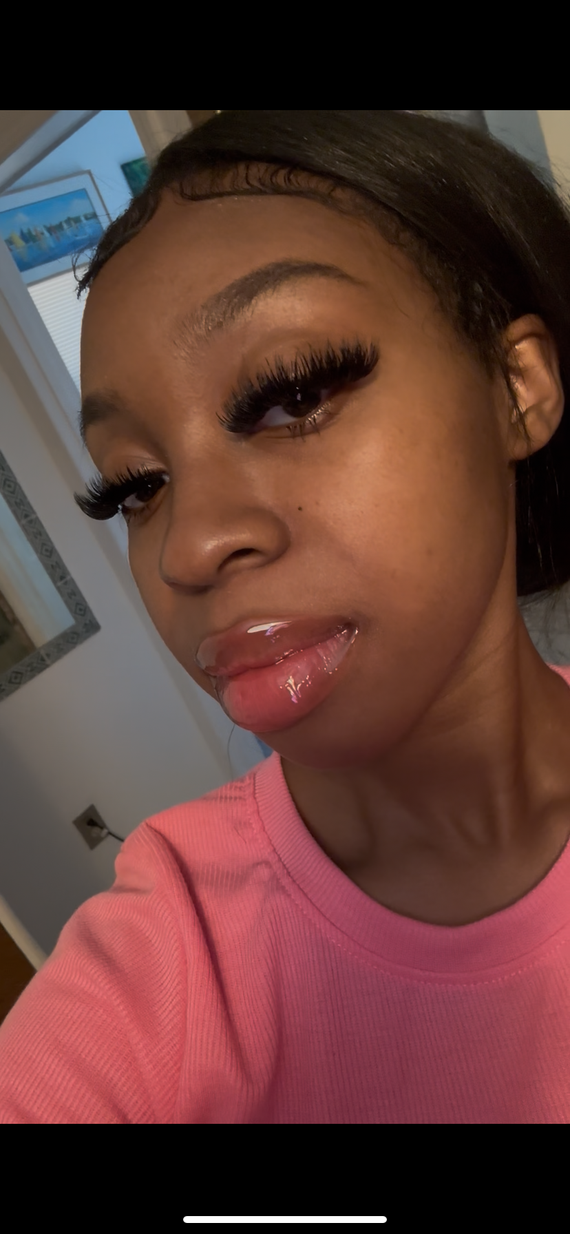 Puckered up lip plumper